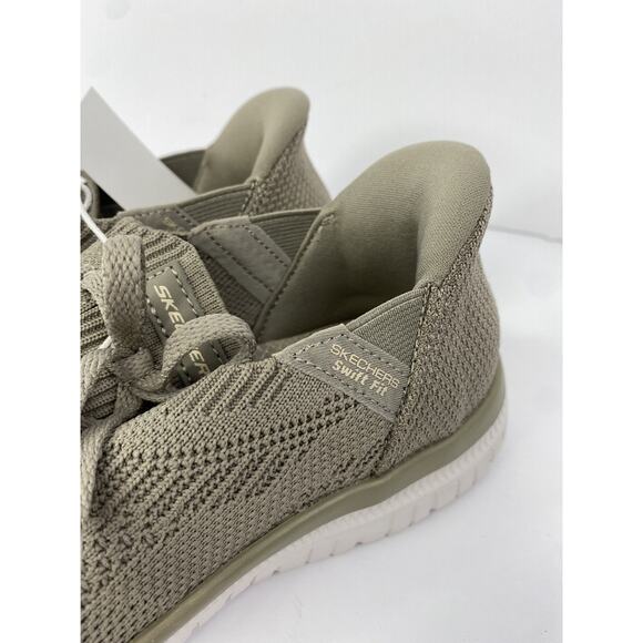 Skechers Taupe Swift Fit Hands Free Slip-In Women's Shoes 179181/TPE Sz 6 - Picture 5 of 7